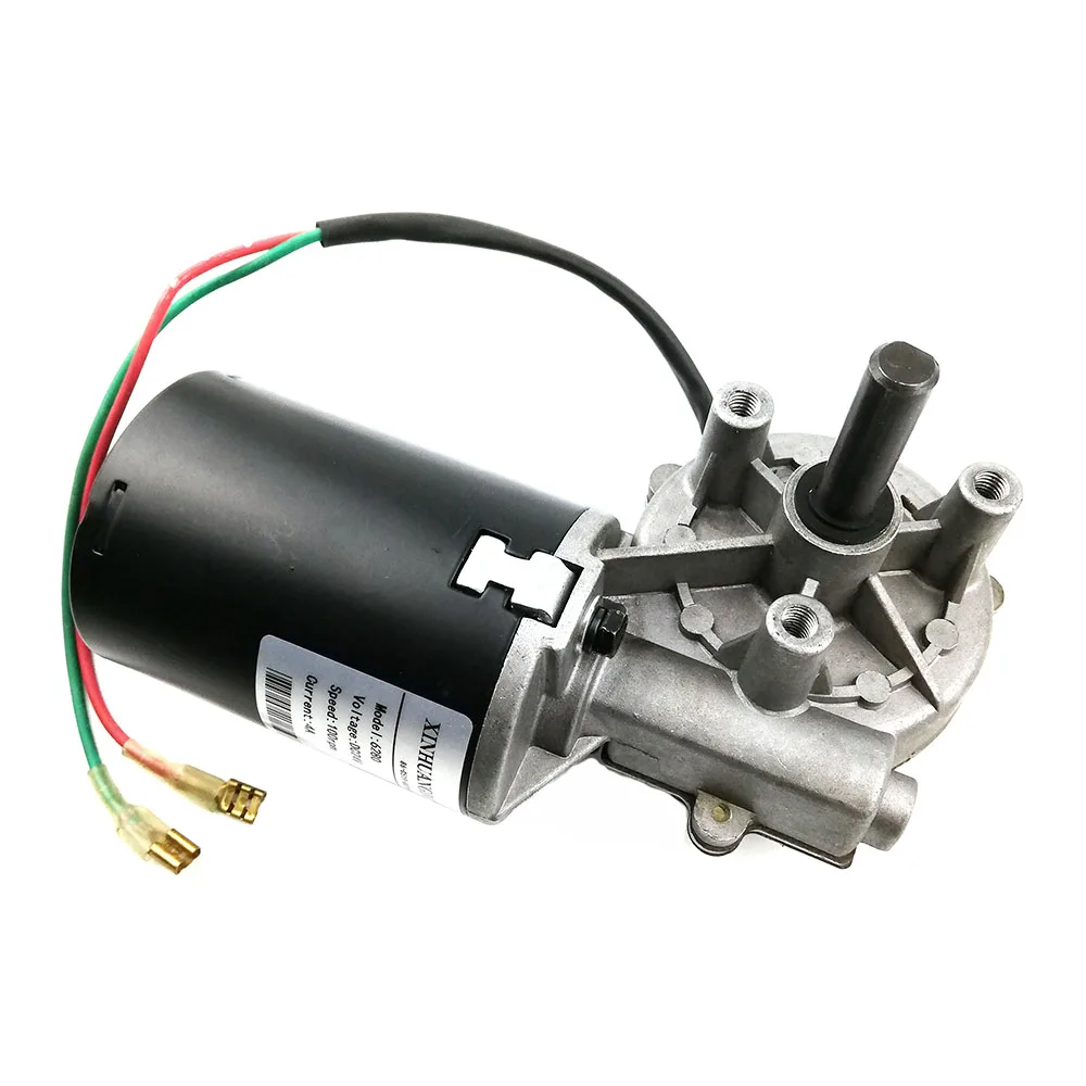 Imagem -02 - Worm Gear Reduction Motor Todas as Engrenagens Metálicas Alto Torque 24v 30 Rpm 50 Rpm 100rpm dc