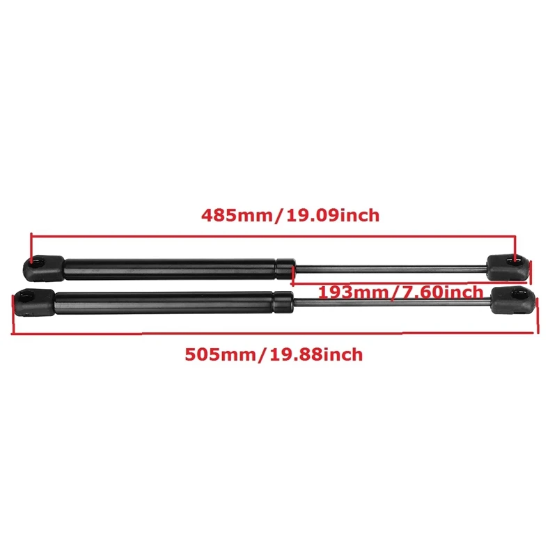 Pair Car Boot Shock Gas Spring Lift Support For - A3 8P1 2003-2015 Hatchback Gas Struts 505Mm 460N 8P3827552A