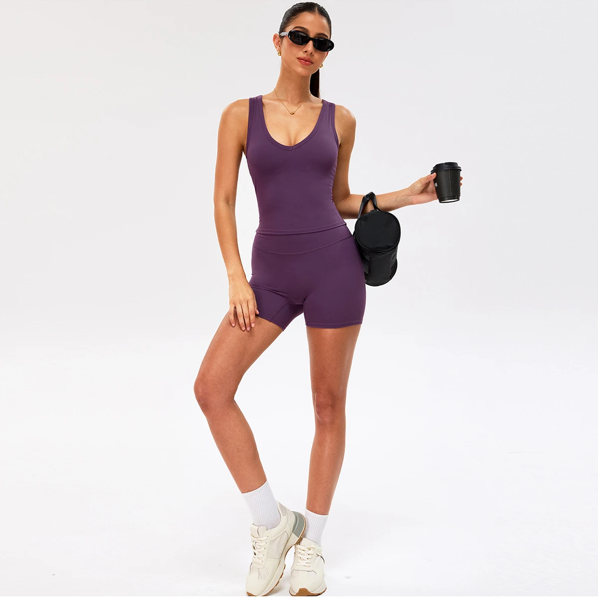 

Женский комплект для йоги: топ и леггинсы с эффектом подтяжки бедер, ударопрочный, эластичный, для фитнеса, спортзала, активного отдыха, велоспорта и бега