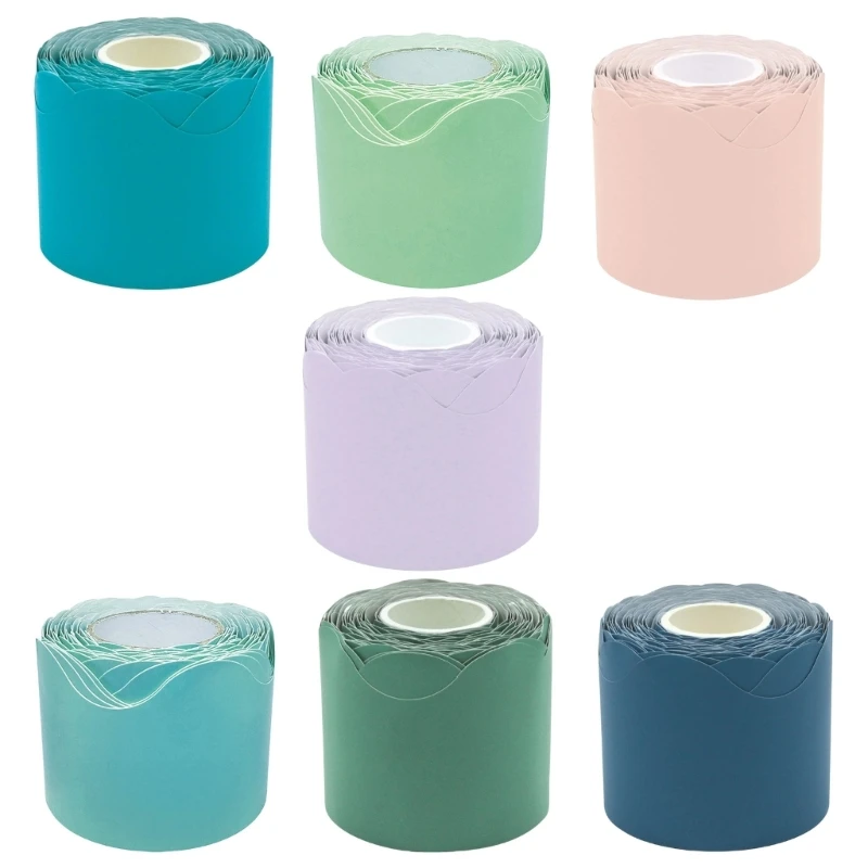Scalloped Bulletin Board Trim Colorful Classroom Borders Pastel Board Border