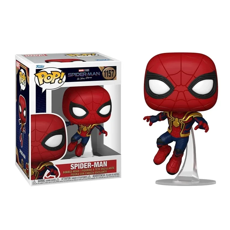 Figurka Funko Pop Spider-Man Akcja Anime Strój Ostatniej Bitwy # 1160 # 913 Q Version Statue Doll Collectibles Global Limited Toy