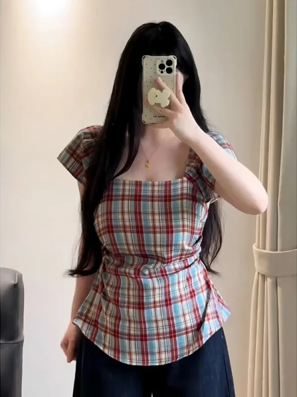 

Женская летняя модная футболка больших размеров с коротким рукавом, облегающая, уникальная, изысканная, стройнящая, для стильных девушек