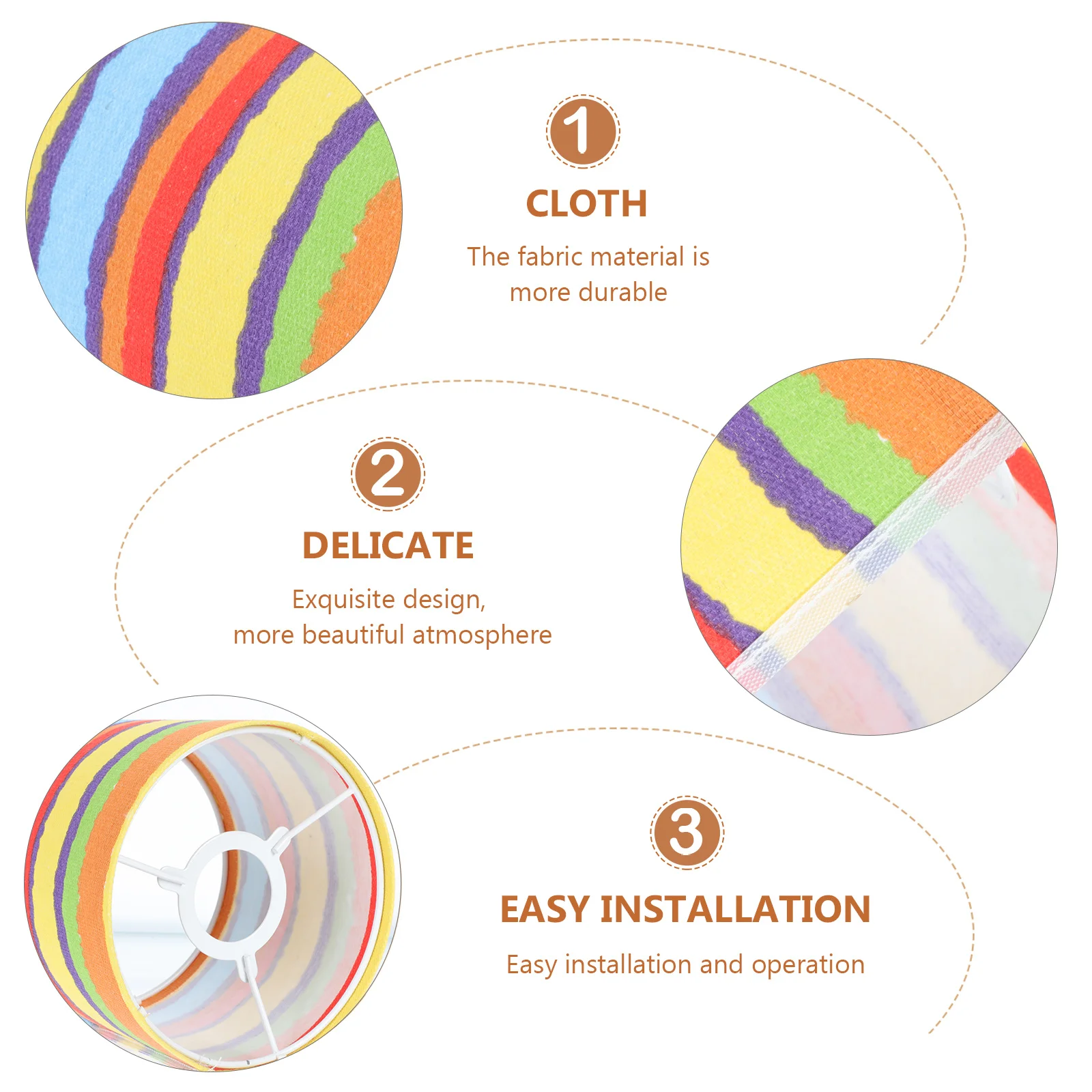 

1pc Lamp Shade Modern Simple Disassemble Foldable Cloth Cover For Room Decorative Lampshade Soften Light Ceiling Wall Lamp