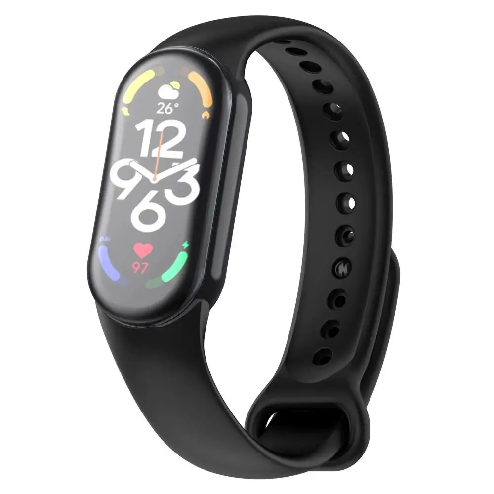 حزام سيليكون لشاومي Mi Band 10 حزام استبدال الرياضة الفرقة معصمه سوار Correa ل Xiaomi Mi Band 8 9 10 حزام الساعات