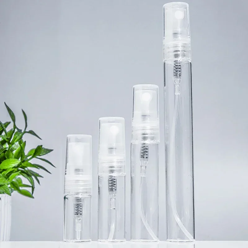 8 個 10 ミリリットル 5 ミリリットル 3 ミリリットル 2 ミリリットル詰め替えミニポータブル香水瓶空の透明なガラスサンプル香水スプレーボトル旅行用