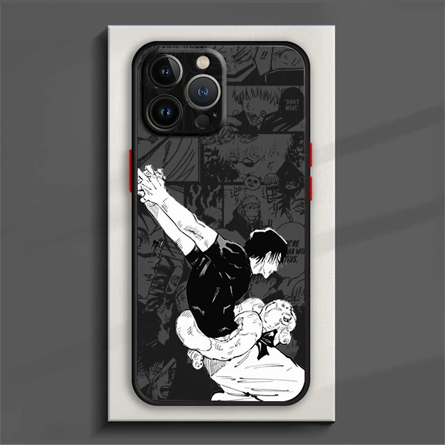 Jujutsu Kaisen Megumi Anime Cover For iPhone 15 14 13 12 11 Pro Max mini XS XR X 8 Plus Matte Frosted Translucent Phone Case