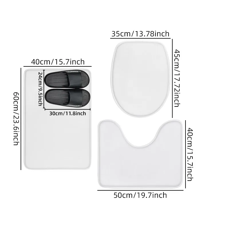 Summer Floral Pattern Bathroom Anti Slip Mat, Entrance Door Mat, Shower Room Small Carpet, Toilet Water Absorbing Foot Mat view 3