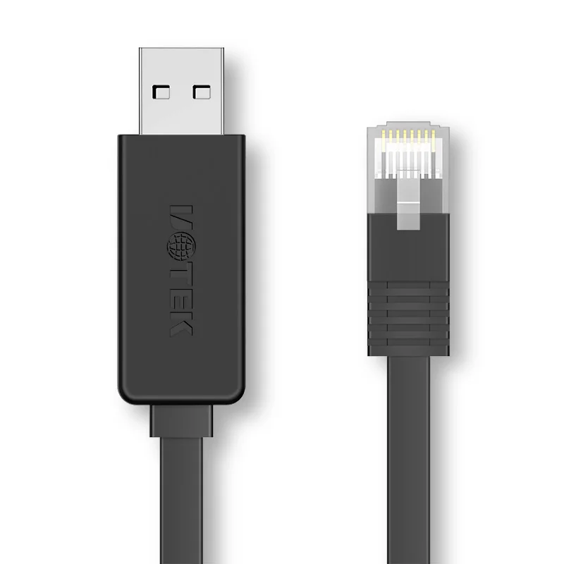 UOTEK 1,5 M USB AM a RJ-45 RS232 consola Cable convertidor de depuración USB2.0 RS-2323 RJ45 adaptador conector Cable UT-883R