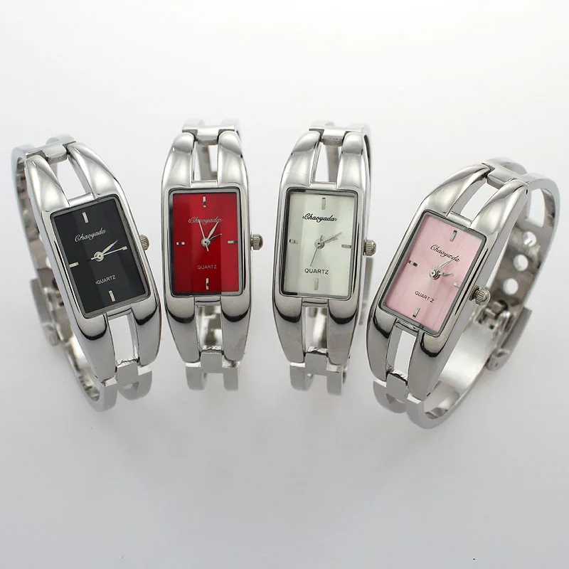 4Pcs Women Watches Stainless Steel Bracelet Quartz Casual Watch Dress Wrist Watch Gift