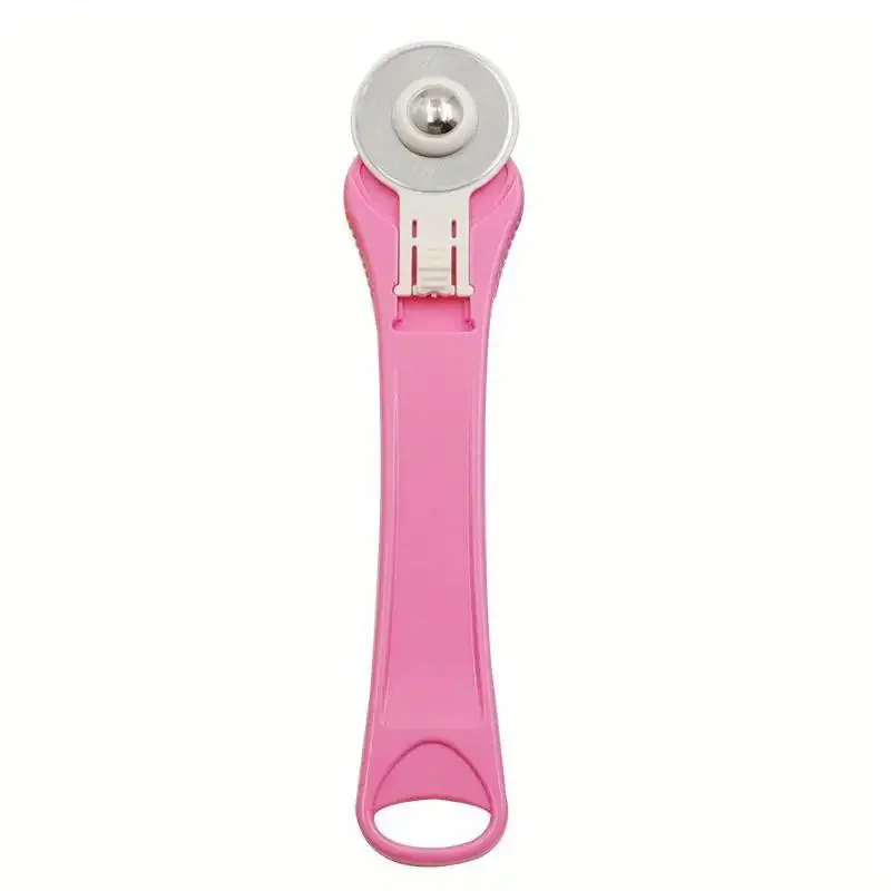 28mm Rotating Roller Wheel Cloth Knife, One-handed Operation, Cutter Head Telescopic Design, Cutting Round Disc Cutter