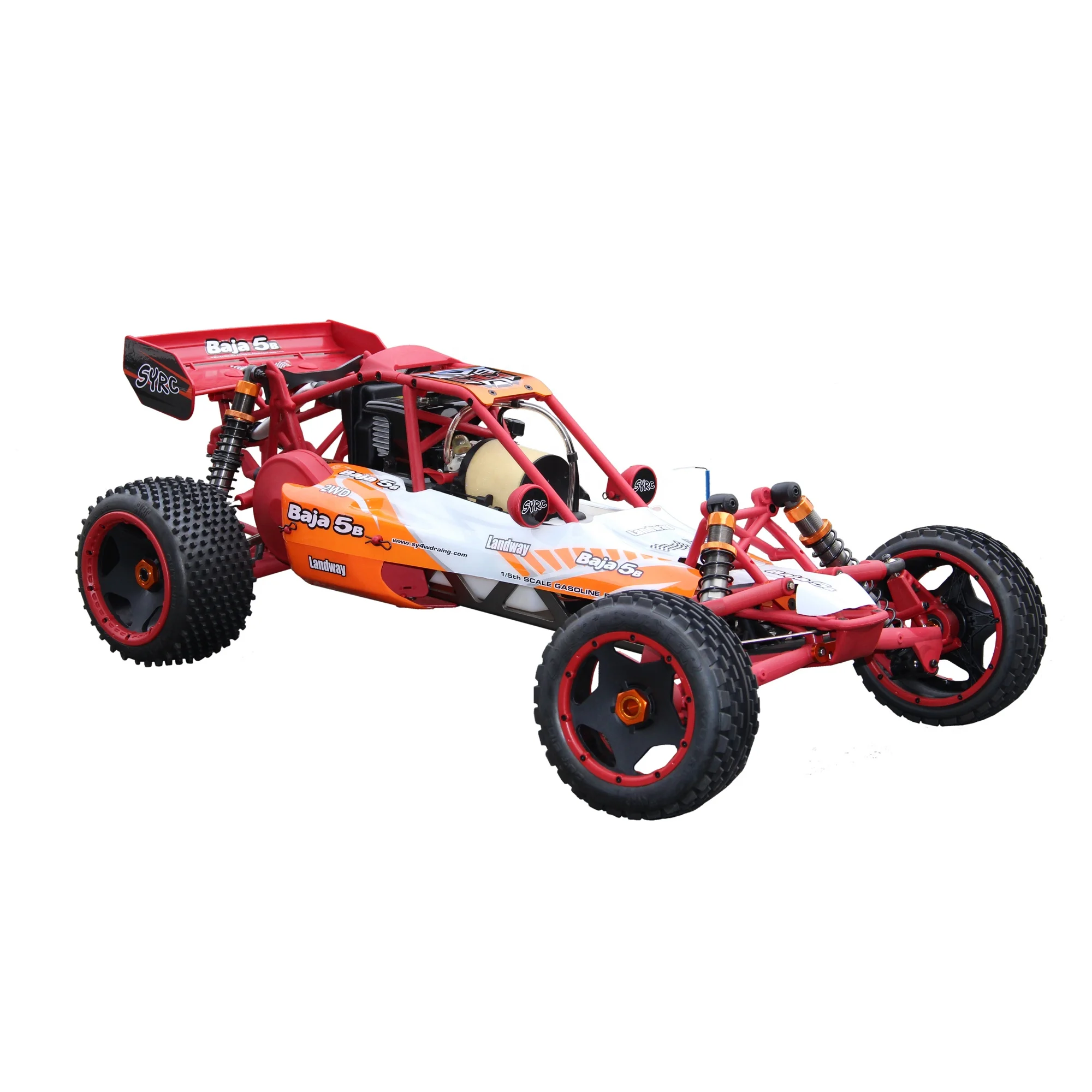 1/5 RC Baja 5B 2.4G RWD 80km/h 30.5cc Gas Fuel RC Buggy 2-suwowy silnik RTR RC Car z benzyną