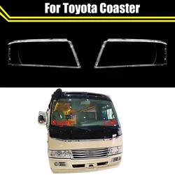 Car Front Headlight Cover Auto Headlamp Caps Lampcover For Toyota Coaster Auto Lens Lampshade Case Clear Head Light Shell