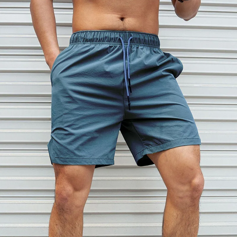 

Summer Quick Dry Men's Sport Shorts Casual Fitness Running Breathable Shorts Solid Color Training Sportswear Elastic Shorts