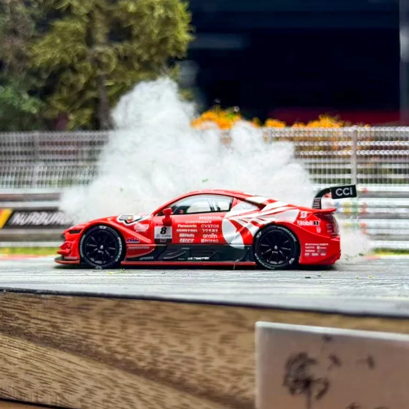 MINIGT 1/64 NSX-GT TypeS GT500 Metalowy Model Auta Zabawka Odlewany z Metalu Prezent dla Chłopca