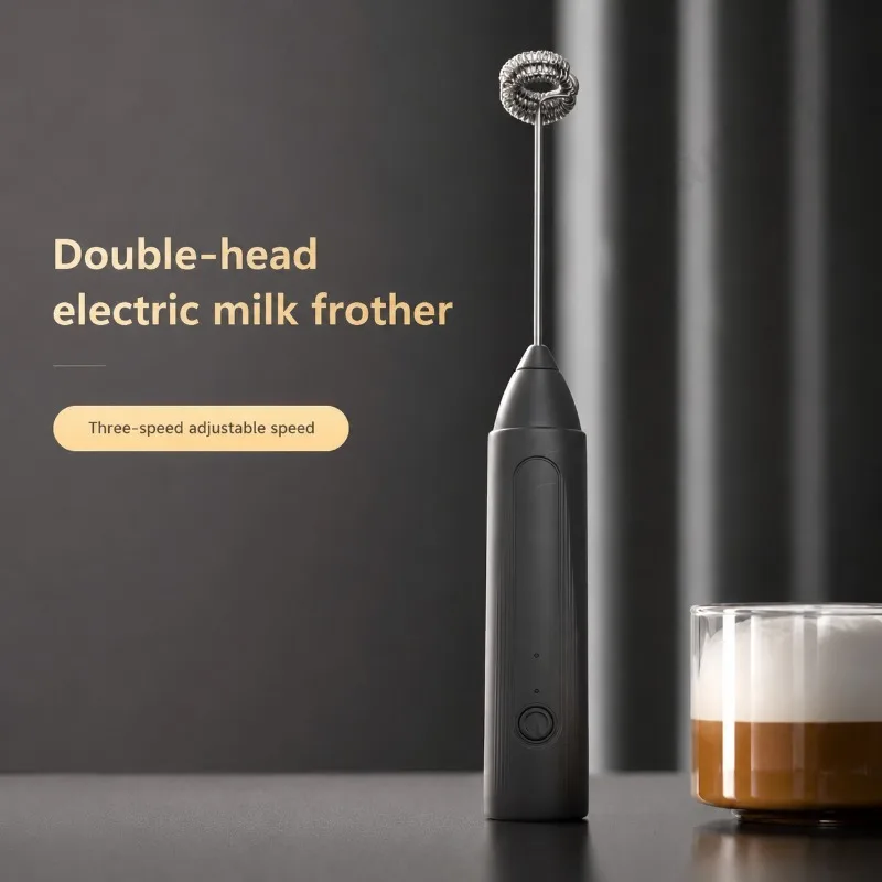 Electric Milk Foamer Blender Stainless Steel Handheld Milk Frother Wireless Coffee Whisk Mixer Egg Beater Tools For Kitchen