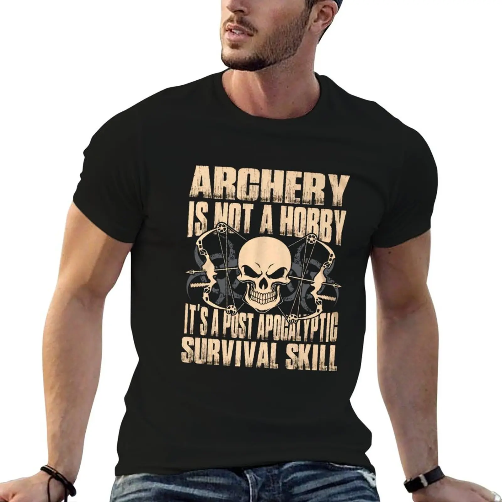 T-Shirt is Archery Tshirt man Tshirt Funny Not print tshirt for A custom shirt t Men-4500 Hobby Archery