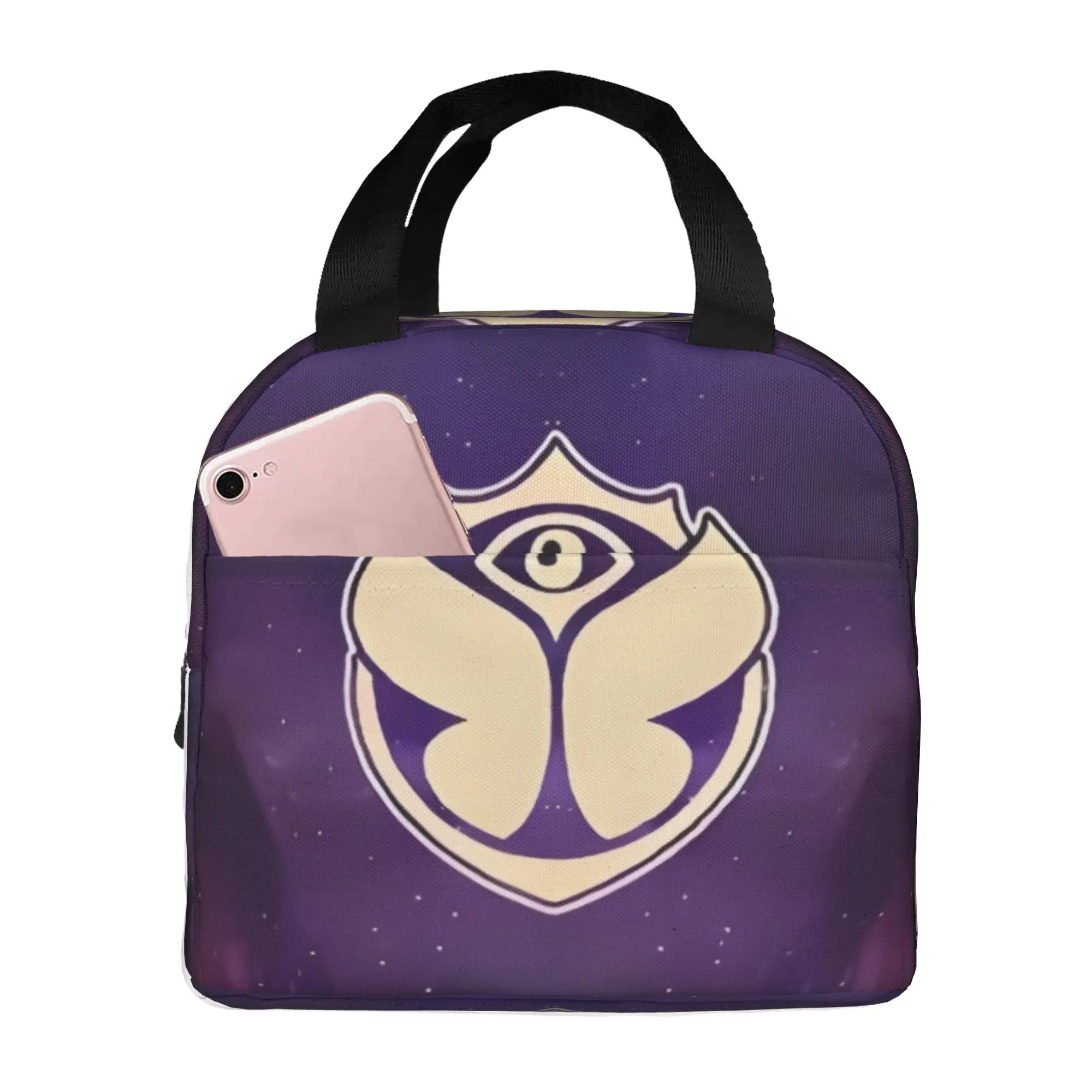 Tomorrowland  Insulated Lunch Bag for Women Portable Belgian Electronic Dance Music Festival Cooler Thermal Lunch Tote School