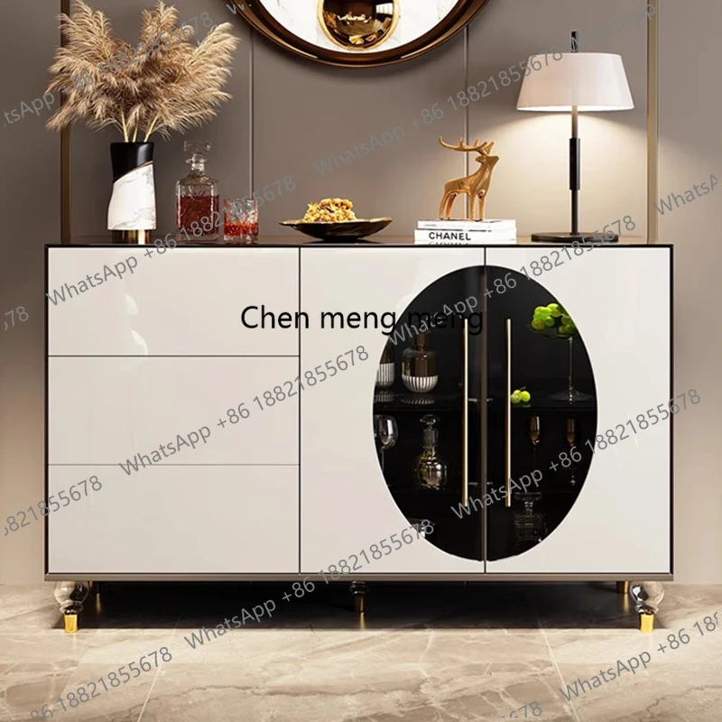 

Modern Luxurious Sideboards Italian Rock Slab High-end Villa Tea Cabinet Storage Decoration Home Furniture Muebles Comedor FYLC
