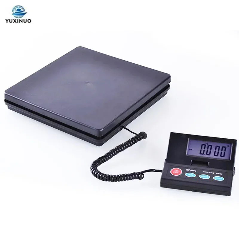 SF-890 50KG/2g LCD Electronic Shipping Scale Package Postal Floor Scale Weighing Luggage Platform SF890 Warehouse Scale