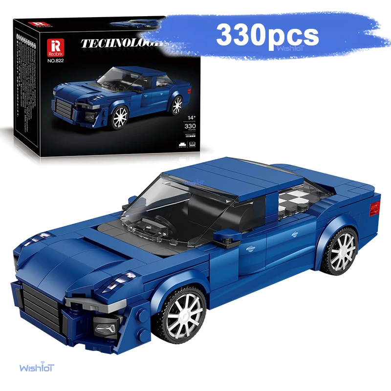 รถยนต์ 822 รุ่นจำลองขนาด 1:24 ตัวต่อ 330 ชิ้น ชุดตัวต่อ MOC สร้างเมือง สร้างสรรค์ ฝึกทักษะ ของเล่นเสริมพัฒนาการด้านเทคนิค สำหรับเด็กผู้ชาย เป็นของขวัญ