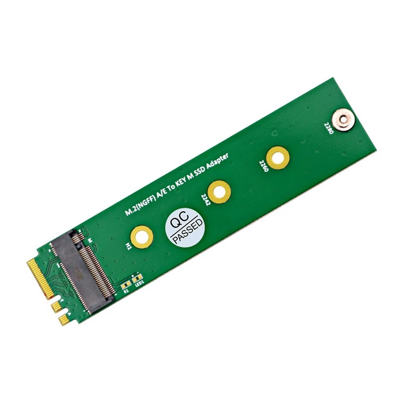 M.2 ngff a/e zu key-m ssd adapter konverter m.2 a e zu m2 nvme ssd riser board unterstützung 2230 2242 2260 2280 m2 ssd einfach zu bedienen