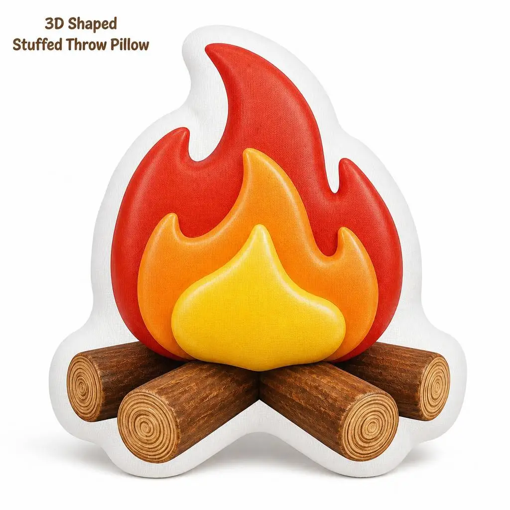 Fake Fire Firewood Plush Pillow Cushion Irregular Stuffed Throw Pillow Home Decor Gift Sofa Bed Children's Bedroom Gifts