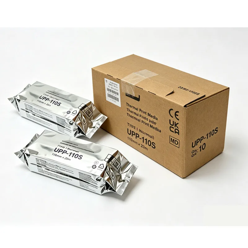 10 Rolls 110mm x 20m UPP-110S Compatible Thermal Paper Smooth Ultrasound Printer Paper For Sony UP-890 UP-895MD D895 897MD D897