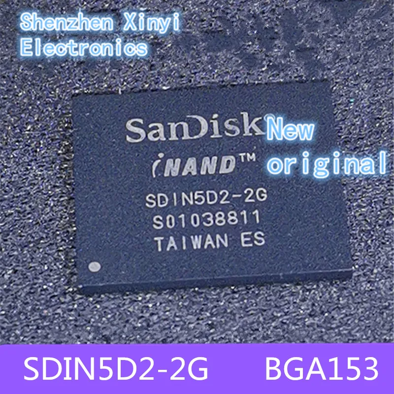 New and original SDIN5D2-2G  SDIN5D2-2 SDIN5D2 S5D2-2G BGA-153 Set top box U disk LCD TV and other memory chip word library