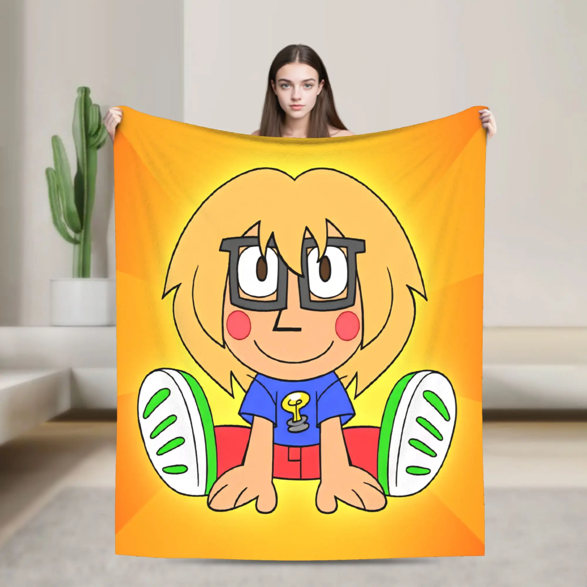 Fact Attack Adventures Blankets Girls  Flannel Throw Blanket For Home Decor Cozy Design Quality Bedspread Gift Idea
