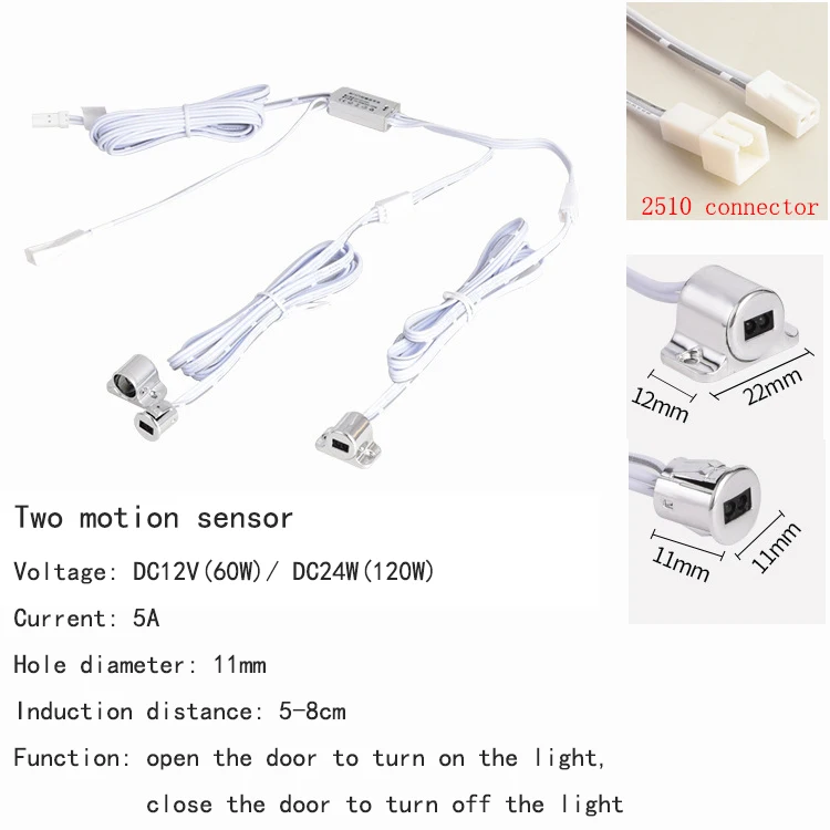 Dc 12v 24v sensor interruptor de luz automático automático em fora do sensor de movimento casa detector interruptores