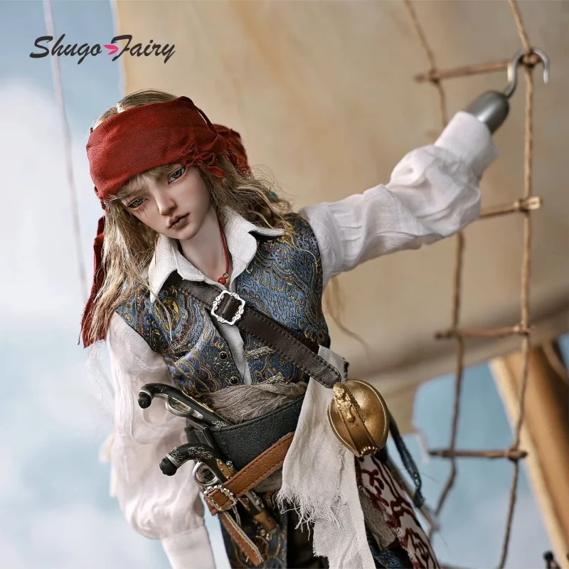 ShugaFairy Helios Bjd Doll 1/4 Bubo Body Middle Ages Sea Warrior Pirate Captain Hook Moveable Joints Full Set Fashion Doll Toys