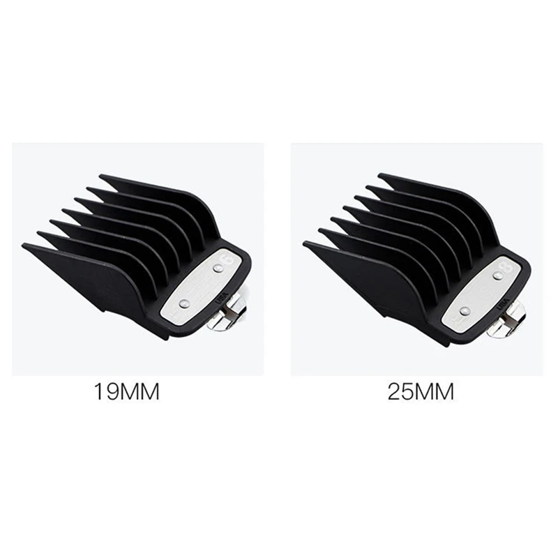 16Pcs Cutting Guide Comb For Wahl With Metal Clip 3171-500,Fits For Multiple Size Wahl Clippers Black