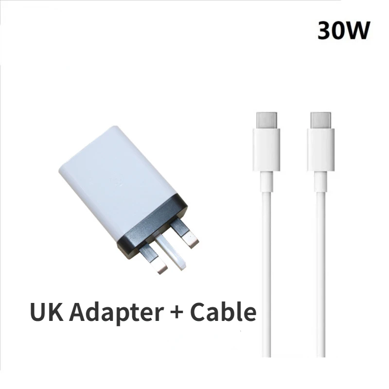 For Google Pixel 7 6 Pro 30W Charger UK/EU/US Travel Adapter Usb Type C Cable Plug Fast Charging  Google Pixel 5 Pro 6A 4A 3 XL