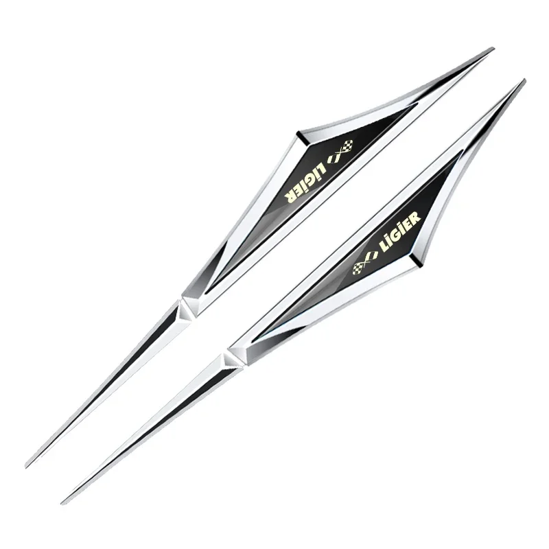 2pcs 3d alloy car stickers car accsesories accessory for ligier js50 L js2 js60 jsrc jsp4 X-TOO