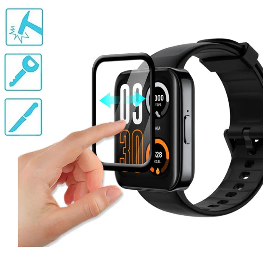 For Realme Watch 3 Screen Protector 3D Curved Full Coverage Soft Protective Film Cover For Realme Watch 2 / 2 Pro