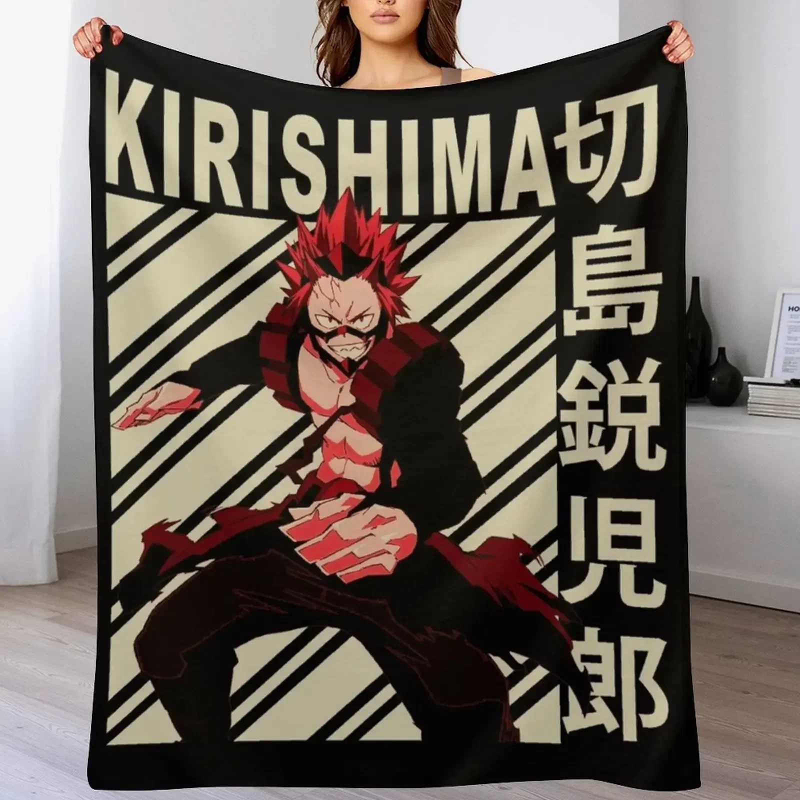 Kirishima Eijiro? - Vintage Art Throw Blanket decorative Cute Plaid Softest Luxury Throw Blankets