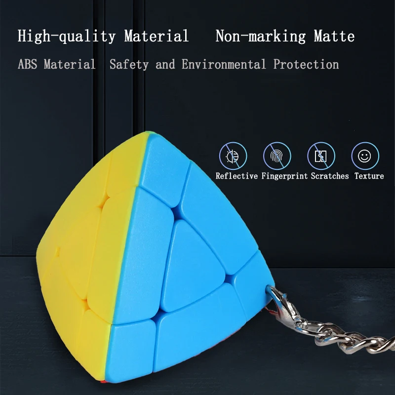 SENGSO Magic Tower 2x2 3x3 Pyraminx Speciale Kubus & Sleutelhanger kubus & Spiegel Sticker/Stickerloze Speed Cube Driehoek Kubus Brain Teasers