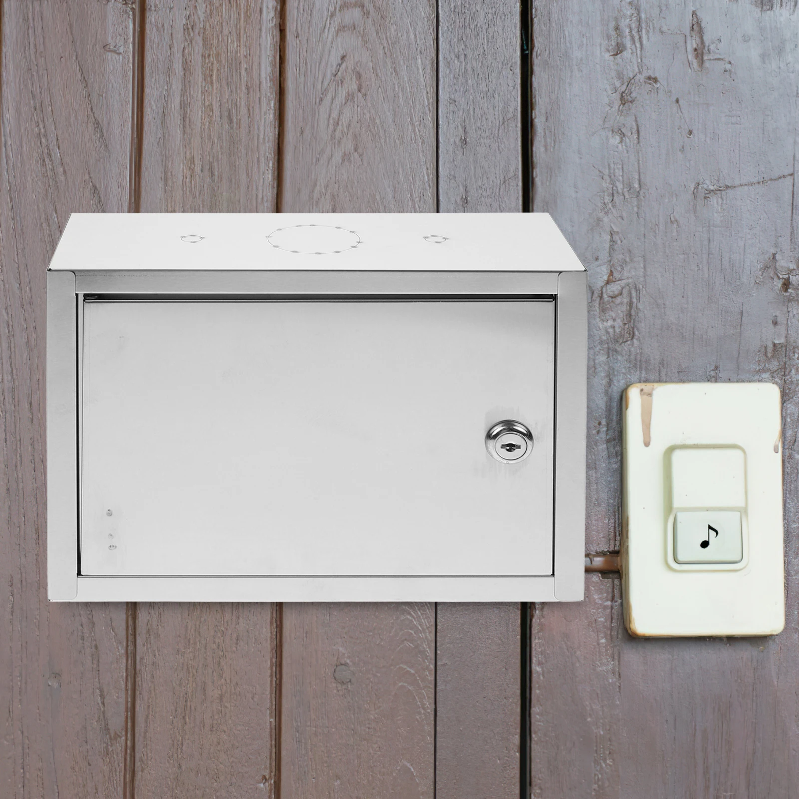 

Wall Mounted Milk Lock Durable Storage Organizer Outdoor Delivery Container Porch Holder Secure Wall Case Mail Bottles Retro