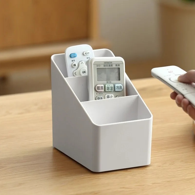 صندوق تخزين مكتبي للمنزل والمكتب هدية مستحضرات التجميل البلاستيكية متعددة الوظائف تنظيم صندوق تخزين صندوق تخزين التحكم عن بعد