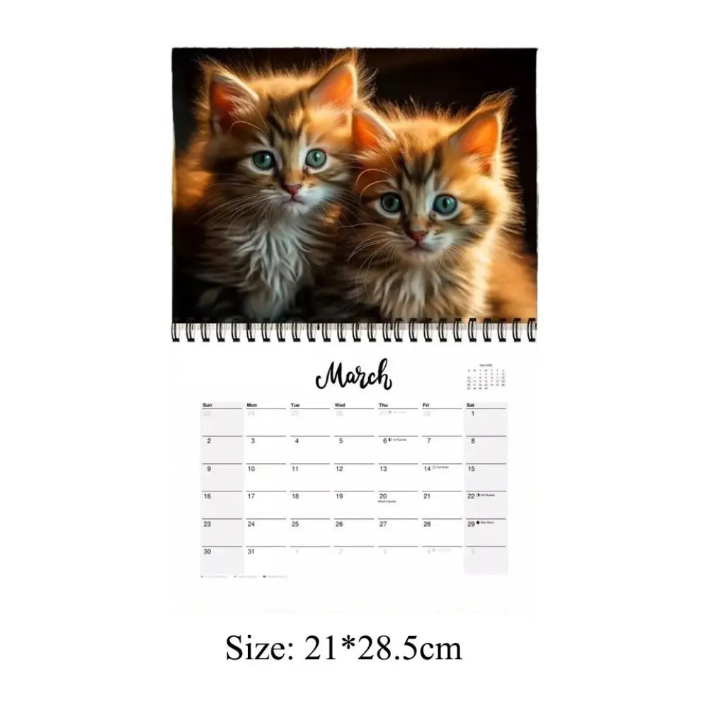 Imagem -06 - Calendário do Gato Suspenso Calendários Mensais Criativos 12 Month Novo 2023