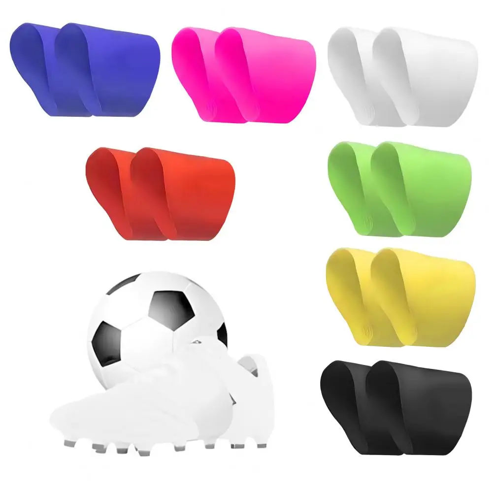 Elastic Silicone Shoe Cover Football Shoe Lace Cover Youth Soccer Cleat Lace Cover Set Silicone for Football for Soccer