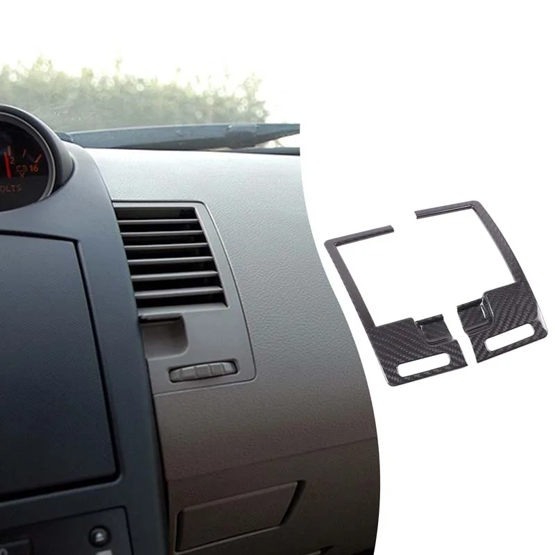 

Комплект из 2 предметов: накладка на центральную консоль и дефлектор воздуховода из настоящего карбона для Nissan 350Z 2003-2006. Аксессуары для автомобиля.