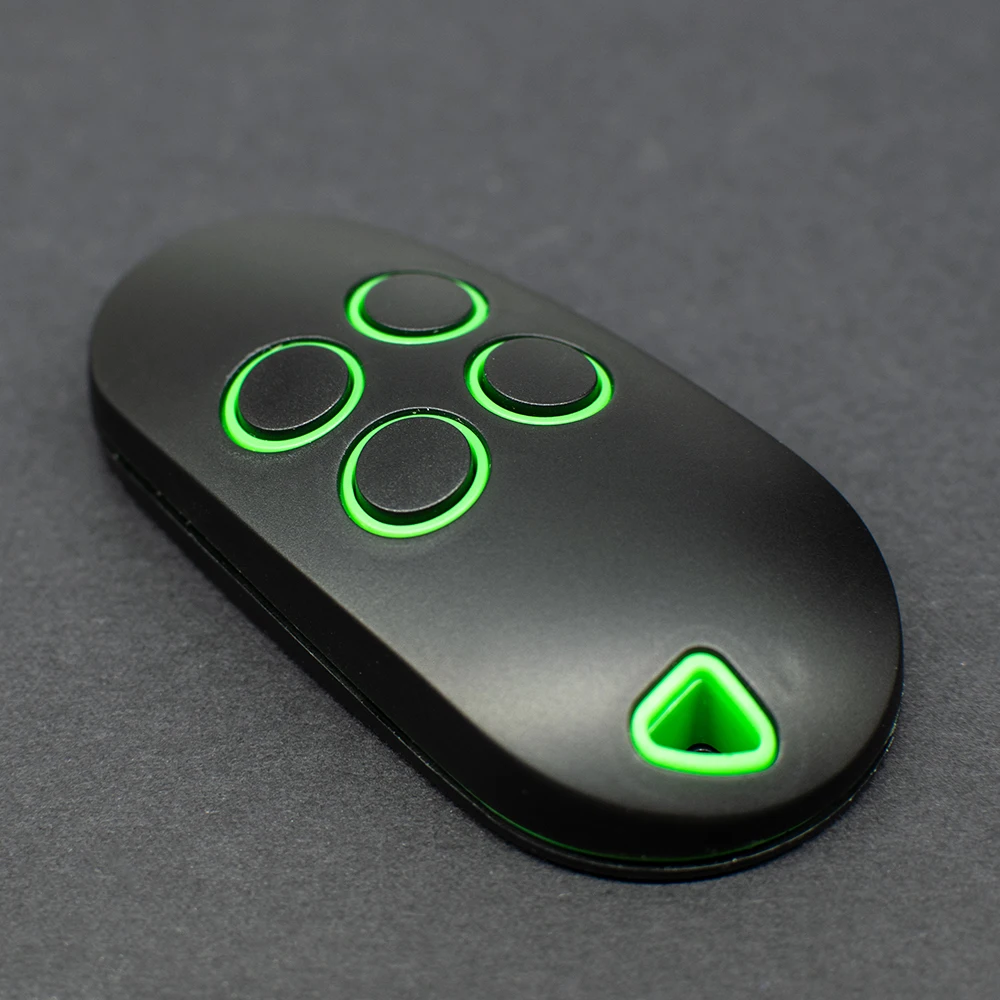TOPD4 REN 806TS-0290 TOPD2REN Garage Door Remote Control 433.92MHz 868.35MHz Dual Frequency GREEN Buttons Transmitter