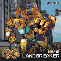 52TOYS MEGABOX MB-12 LANDBREAKER Deformation Robot, Converting in Mecha and Cube, Action Figure, Collectible Gift