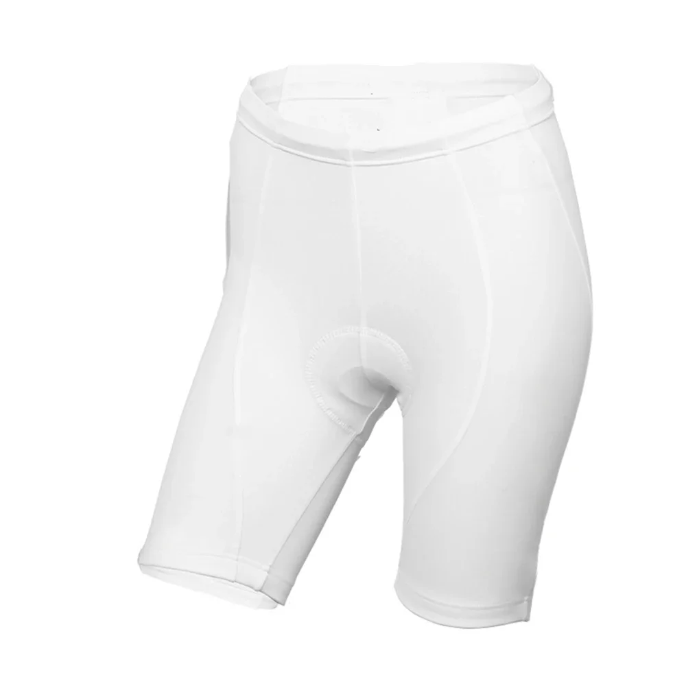 NEW Women White Bicycle Pro / Road Team Bike Pro Cycling Shorts / Wear Breathing Air  Gel Pad