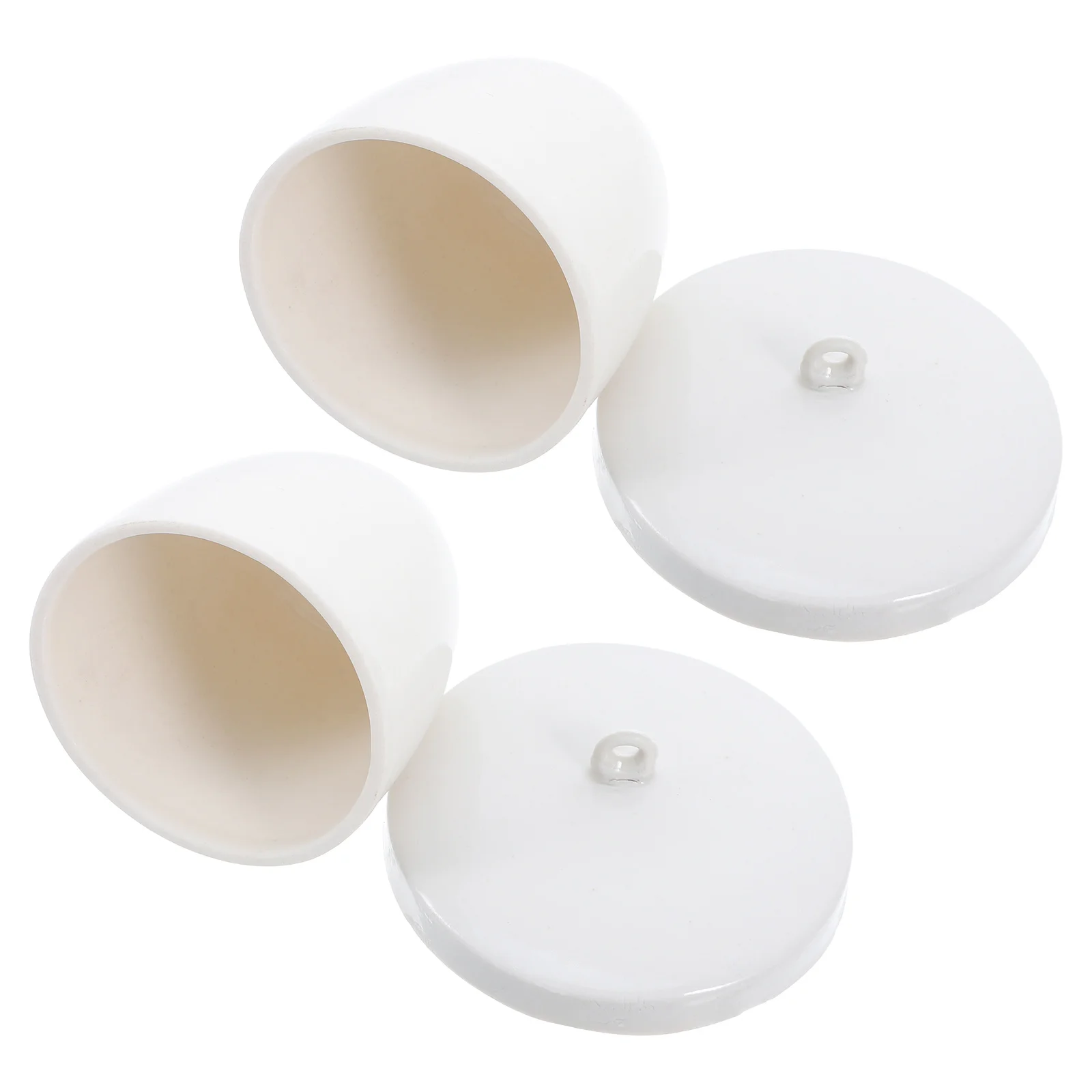2 Pcs Secure Lid Crucible Crucibles for Laboratory Use Ceramic Heat Resistant Porcelain Casting