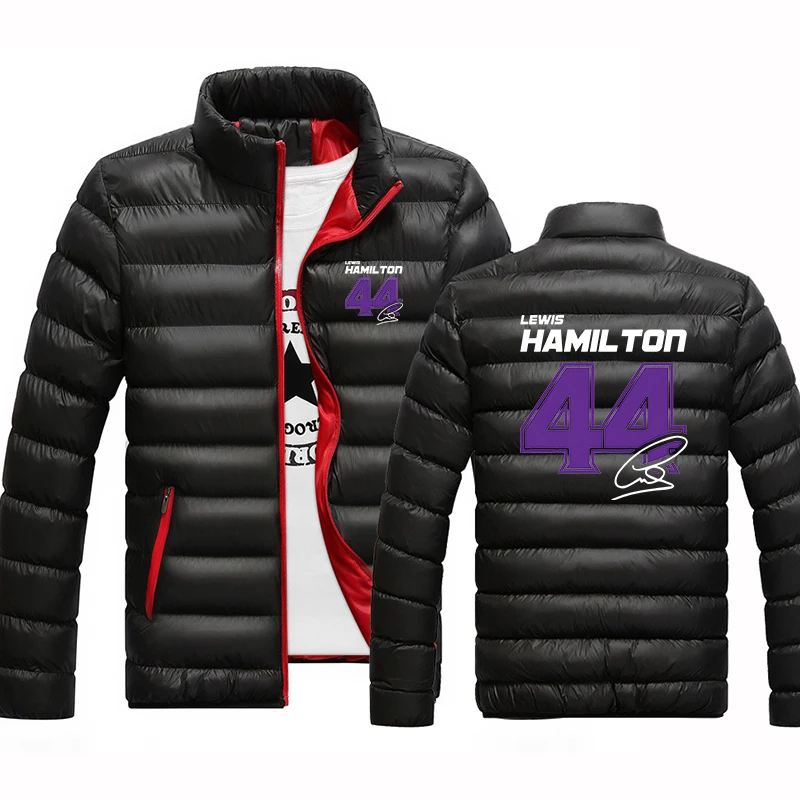 Lewis Hamilton Digital 44 2025 Autumn Winter Four Color Cotton Padded Jacket Zipper Casual Daily Warm Premium Coat