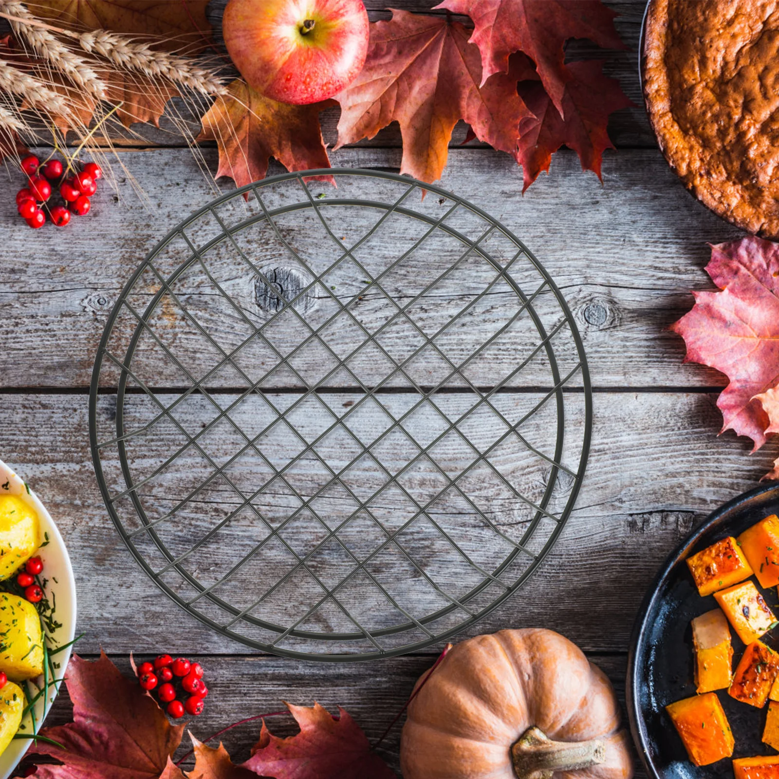 

2Pcs Iron French Fries Storage Basket Hollow Design for Snacks Fruit Dessert Bread Serving Home Kitchen Party Picnic Decorative