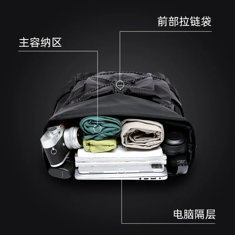 New travel multifunctional ultra large capacity hiking computer bag, fashionable Oxford spinning backpack, urban trend backpack