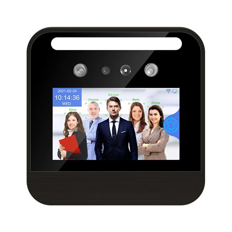 AI03F 4G Palm Vein Reader Face Recognition Time Attendance Machine with Cloud Customized Logo WiFi Touch Screen